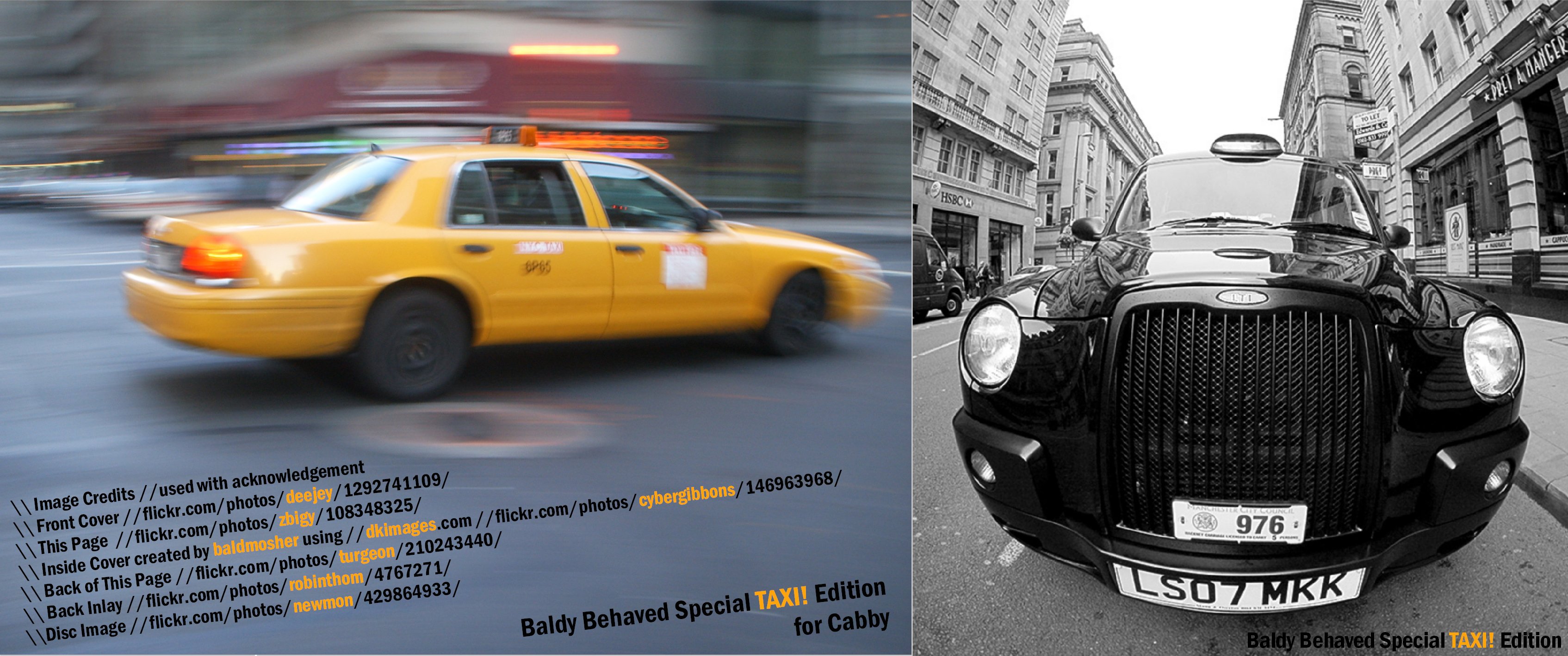 Baldy Behaved Special TAXI! Edition Cover